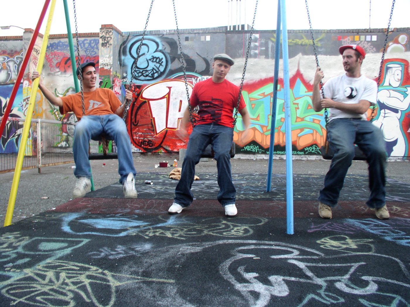 Infinite Potential on playground swings, 2004